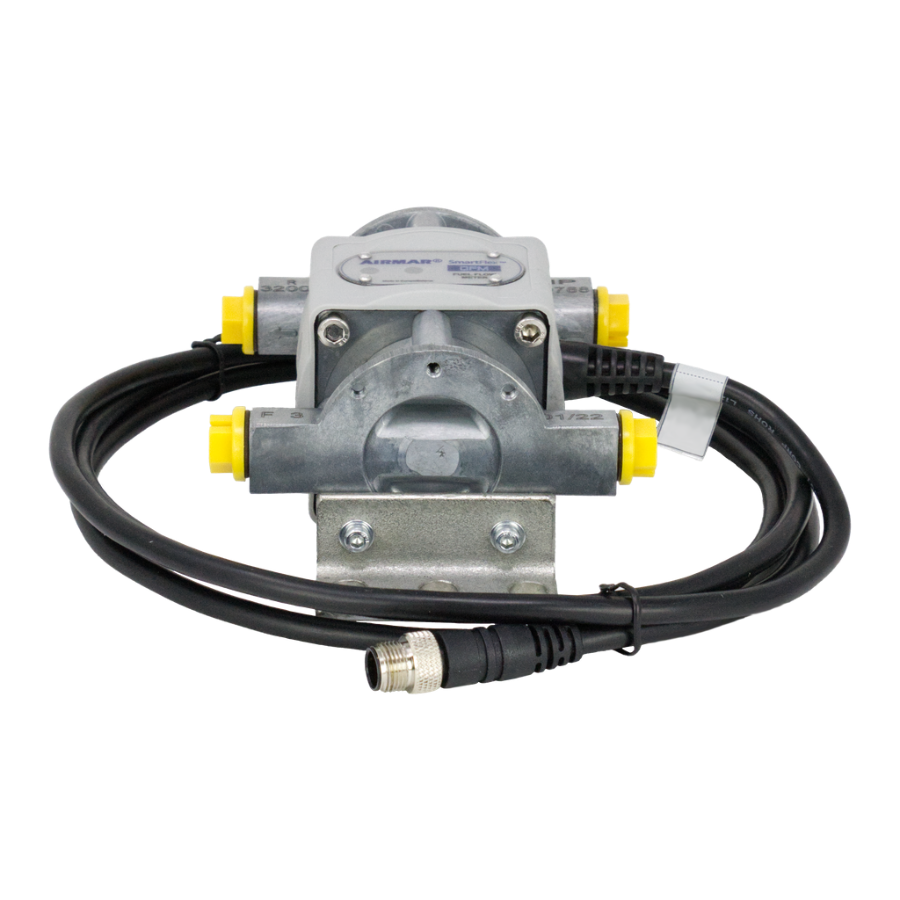 Airmar SmartFlex Diesel Flow Meter, 10-120 LPH, Dual-Chamber, Alloy Housing, Threaded Connections — DFM-120-DA
