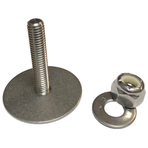 2.0" Tall Stainless Stud with 3/8"-16 Thread