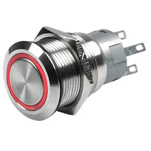 Push Button Momentary (ON) OFF, 3.3V, Red