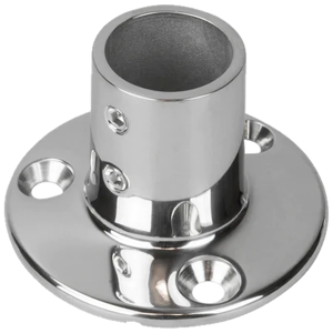 Stainless Steel 90° Round Base