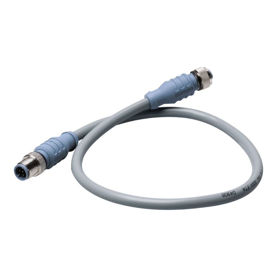Micro Double-Ended Cordset-M/F-6m (Gray)