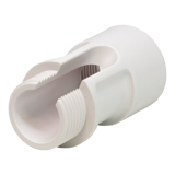 White Plastic Cable Extension Adapter