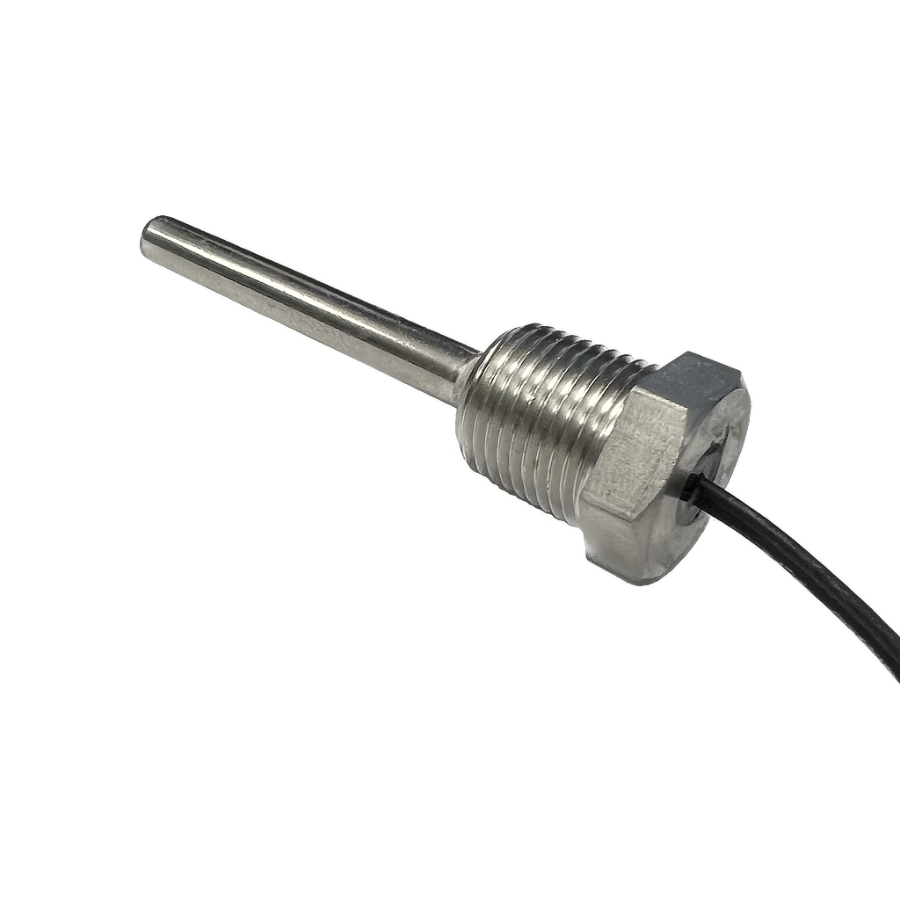 Airmar SmartFlex Temperature Sensor: 6m Cable (Immersion Probe - 1/4-18 - SS - X-Range) — TS-IP-1418-XR-SS