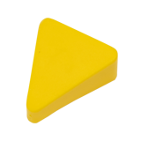 Yellow Triangle Bolt Plug for High Speed Fairing Blocks