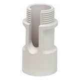 White Plastic Cable Extension Adapter