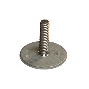 S/S 1/4 x 20 Stud, 1.00" Tall, 1.25" Base, 10 Pack