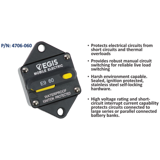 Thermal Circuit Breaker 60 A, Panel Mount