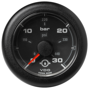 OceanLink® Transmission Oil Pressure 52 mm, 30 Bar / 440 psi