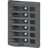 WeatherDeck® 12V DC Waterproof Circuit Breaker Panel - Gray 6 Positions