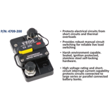 Thermal Circuit Breaker 200 A, Surface Mount