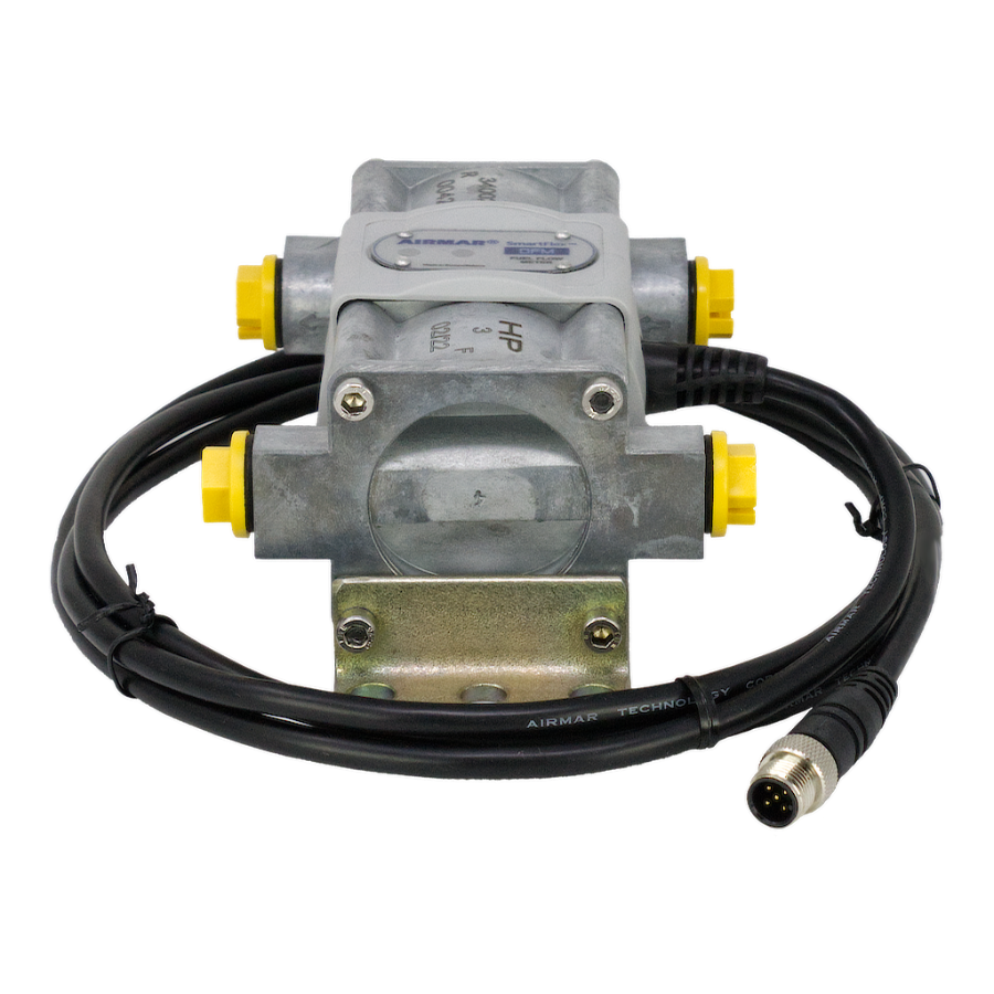Airmar SmartFlex Diesel Flow Meter, 100-600 LPH, Dual-Chamber, Alloy Housing, Threaded Connections — DFM-600-DA